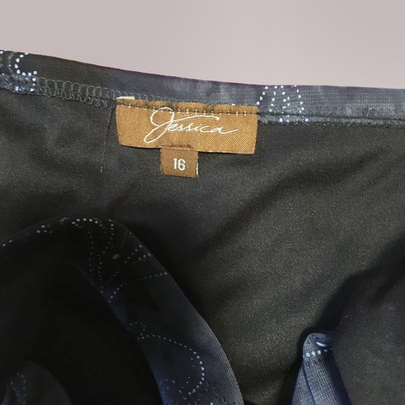 Blue Sparkly 90's Prom Dress - Picture 4 of 4